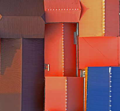 No Sky, Only Roofs - a Photographic Art Artowrk by Poung Young Kwak